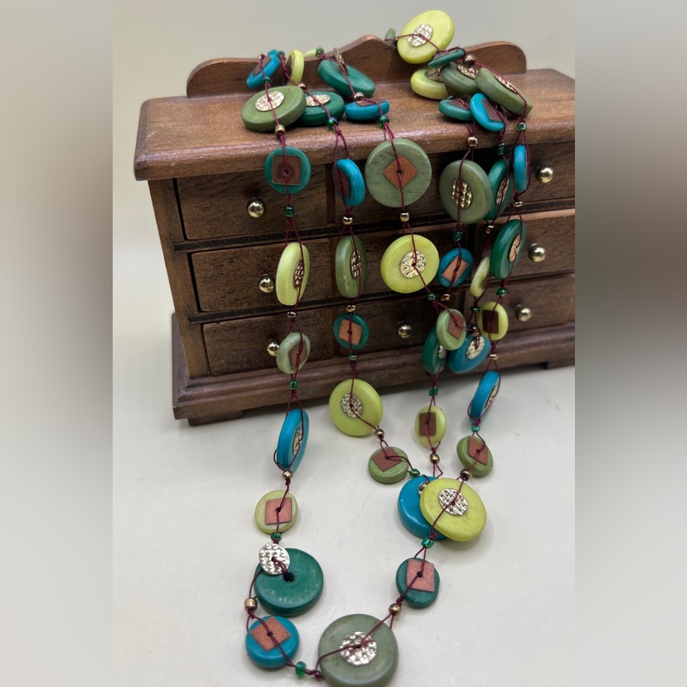 Vinatge Colorful Beaded Necklace